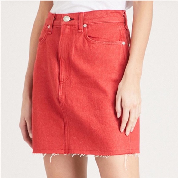 Rag & Bone Revolve Moss Denim Mini Skirt - Picture 4 of 6